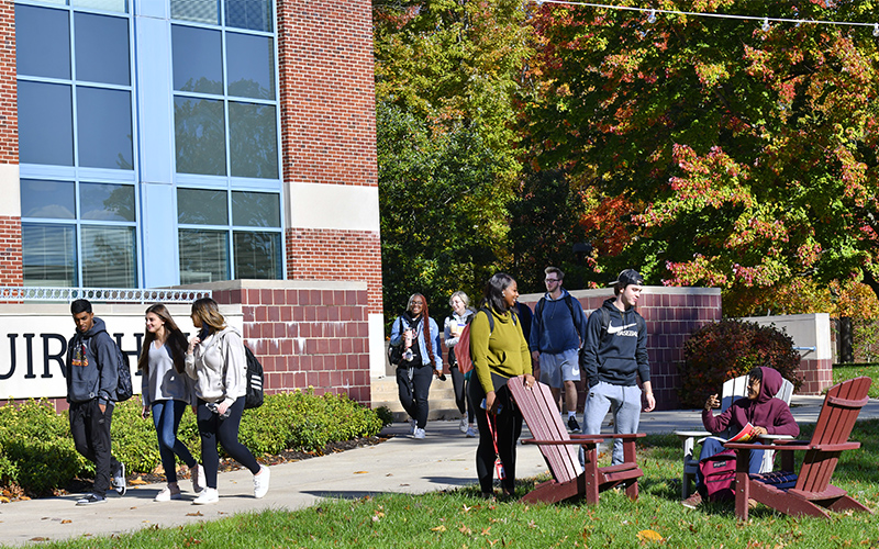 Campus in the fall