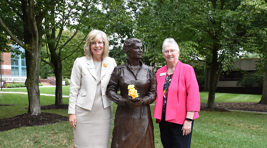 statue of Catherine McAuley, founder of the Sisters of Mercy