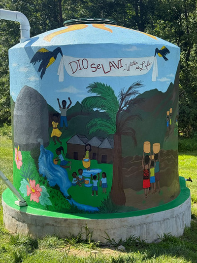 GMercyU's cistern, 2025