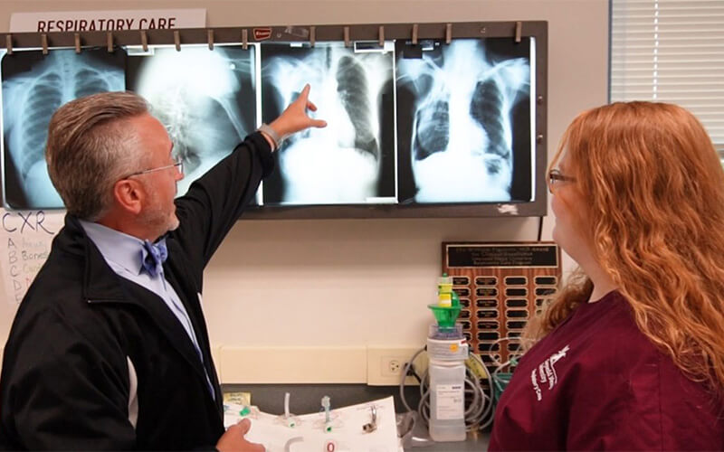 Respiratory care students